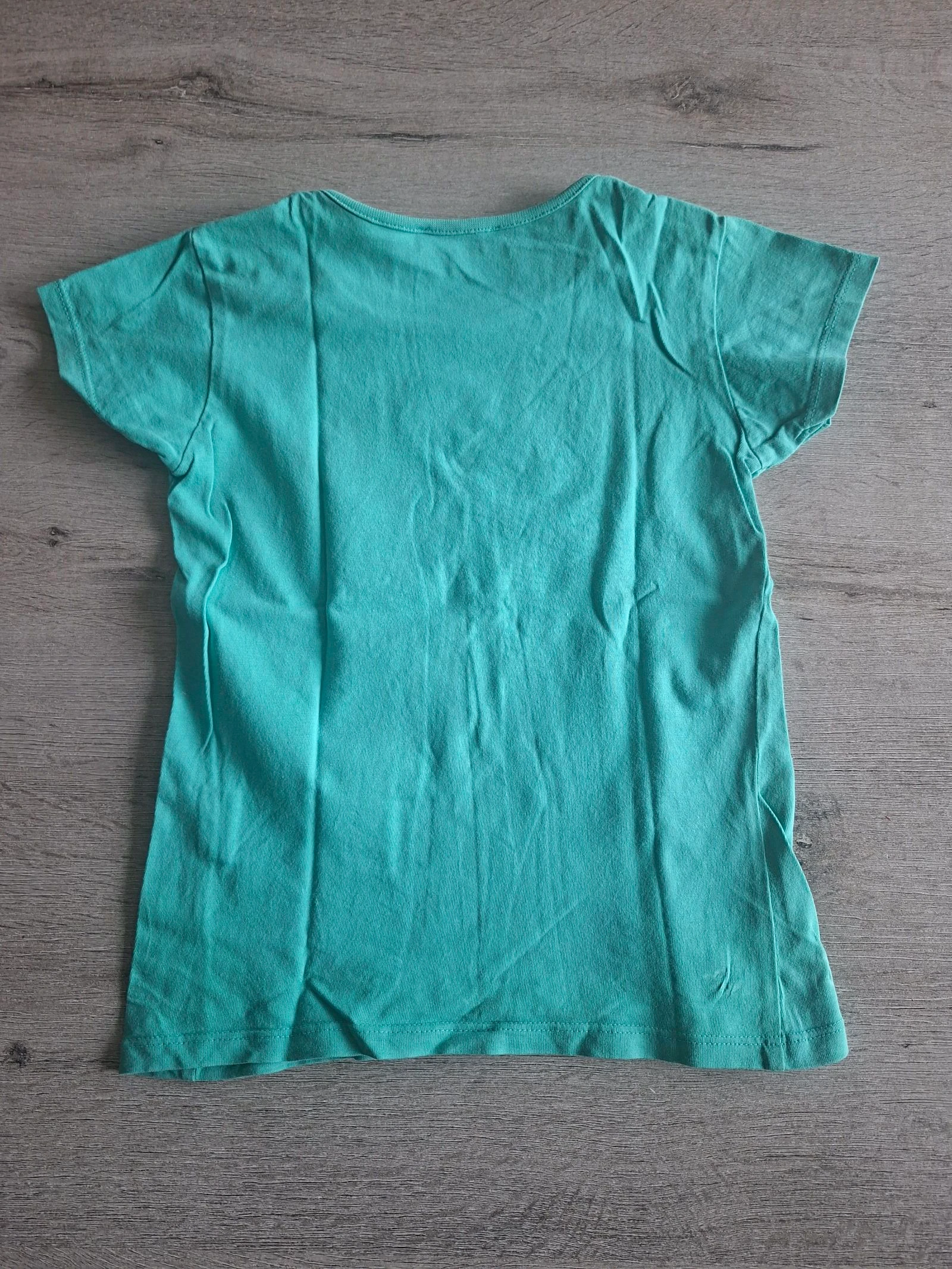 🌷F3-27🌷T-shirt fille Lisa Rose – Vert turquoise – Taille 8 ans (126 cm)🌷 – photo 4